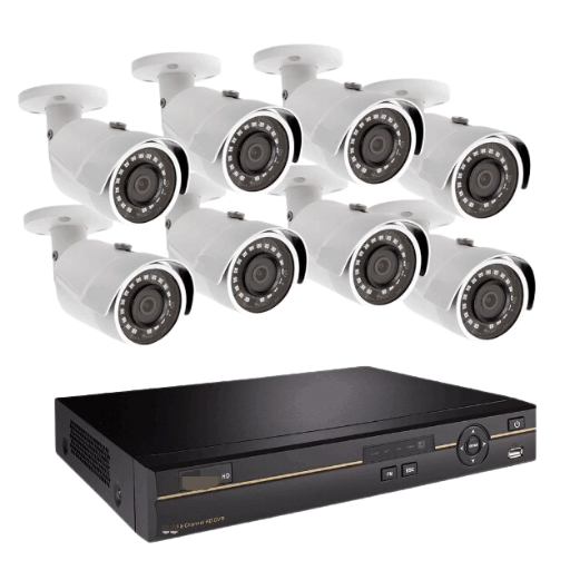 Combo Sistema de Seguridad DVR 16 canales Dahua con 8 cámaras HD