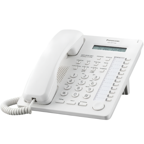 Teléfono Híbrido Panasonic KX-AT7730 Blanco