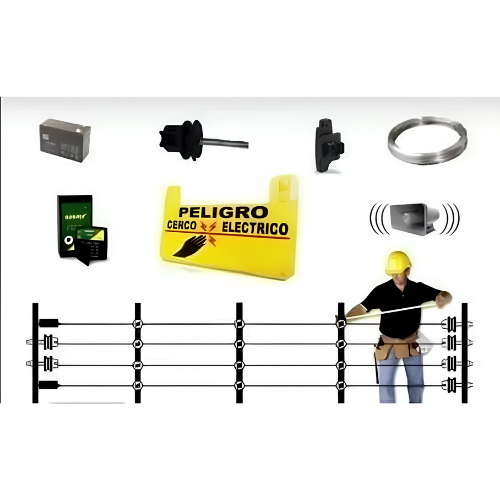 Cercas eléctricas de alta tensión y materiales - energizador de cercos