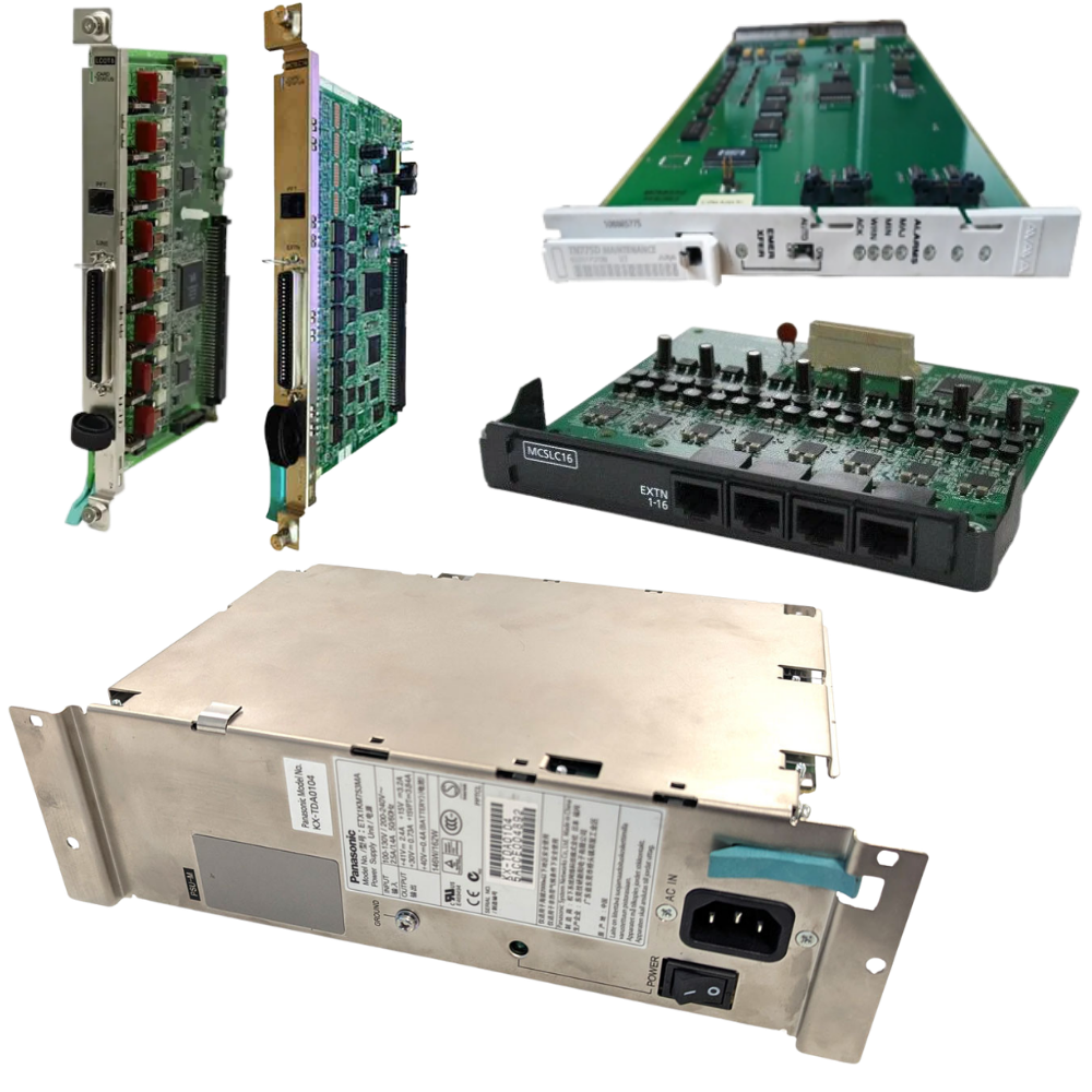 Tarjetas y fuentes de alimentación para centrales telefónicas - reparación