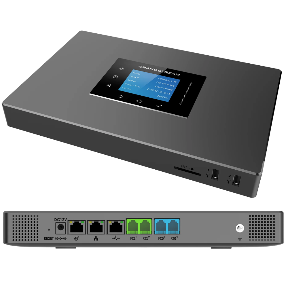 Central Telefónica IP Grandstream UCM6302 — PBX Híbrido 2 FXO 2 FXS en Venezuela
