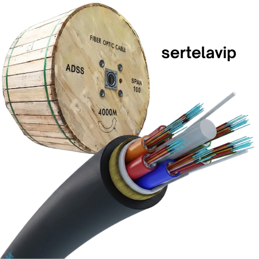 Cable de Fibra Óptica Autosoportada ADSS 72 Hilos G.652D Span 100 Bobina 4000m