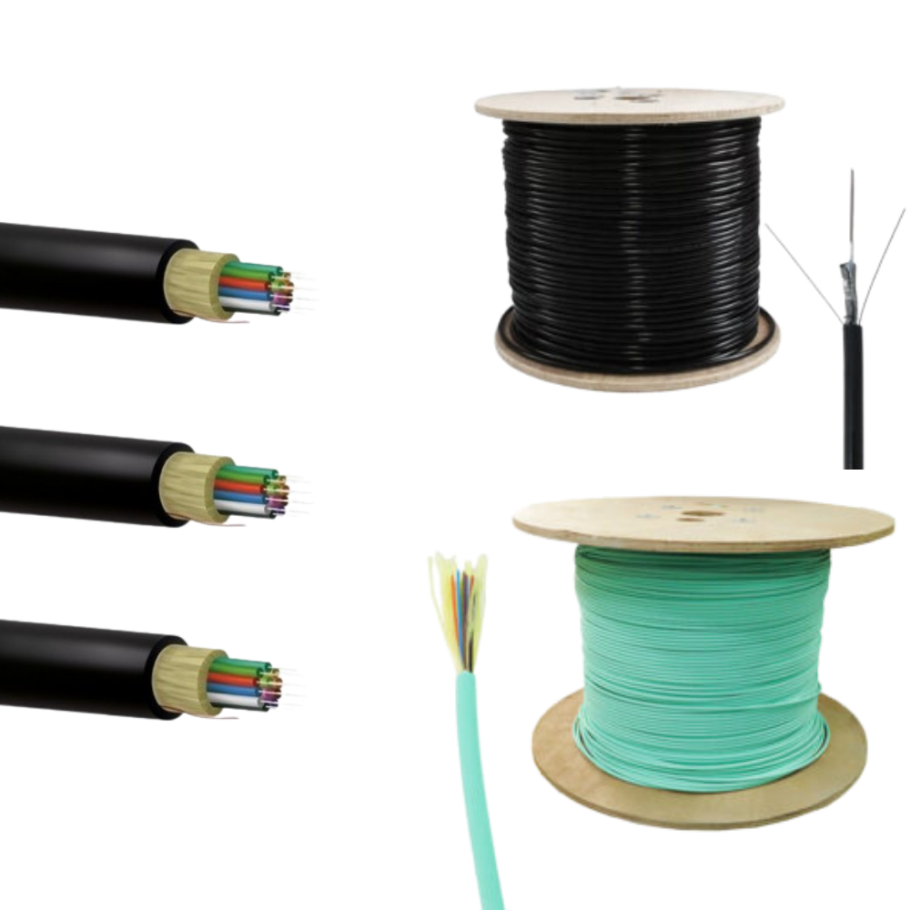 Cables de Fibra Óptica Multimodo OM1 OM2 OM3 OM4 de 1 a 98 Hilos
