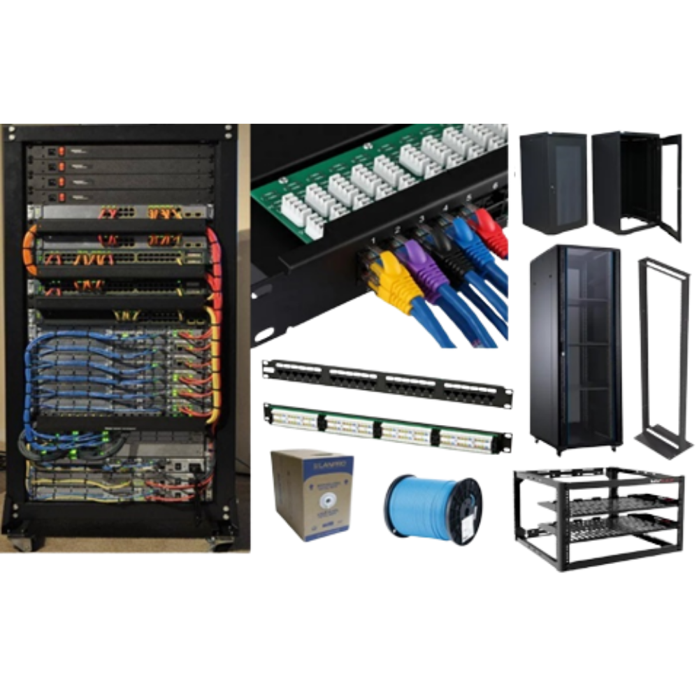 Materiales y Accesorios para Racks de Pared, Piso y Gabinetes Cerrados