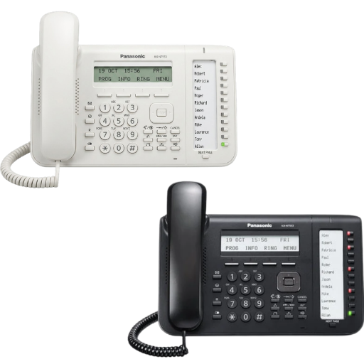 Teléfono IP Panasonic KX-NT533 con pantalla LCD de 3 líneas y 12 teclas BLF